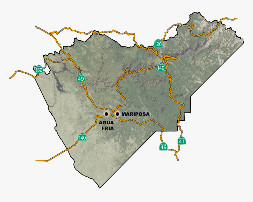 Old Mariposa Map, HD Png Download, Free Download
