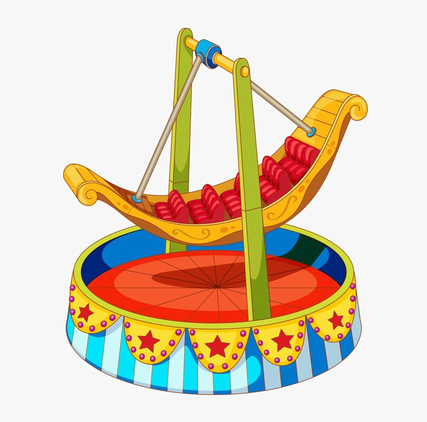 Amusement Park Carousel Png Transparent Image - Carnival Rides Clipart, Png Download, Free Download