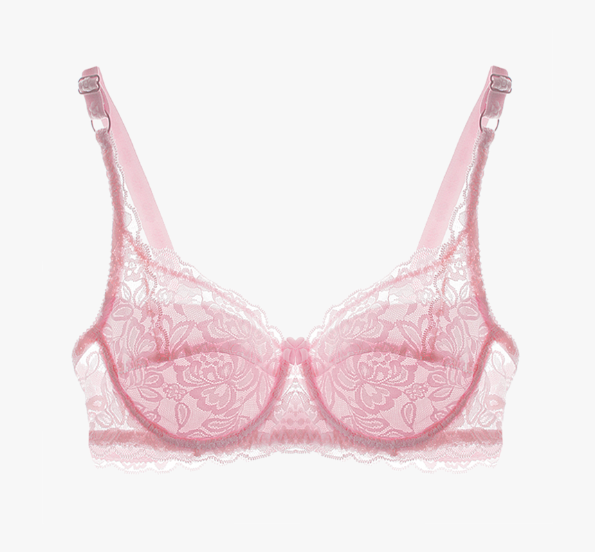 Ultra Thin Lace Bra Large Size Anti Bump Bra Translucent - Bralette With Underwire, HD Png Download, Free Download