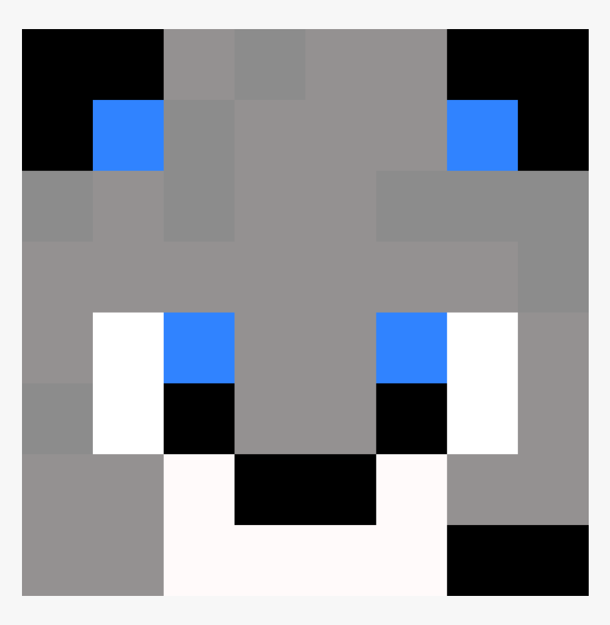 Wolf Face Pixel Art, HD Png Download, Free Download