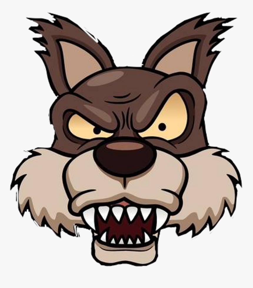 Big Bad Wolf Face Cartoon , Png Download - Big Bad Wolf Face, Transparent Png, Free Download