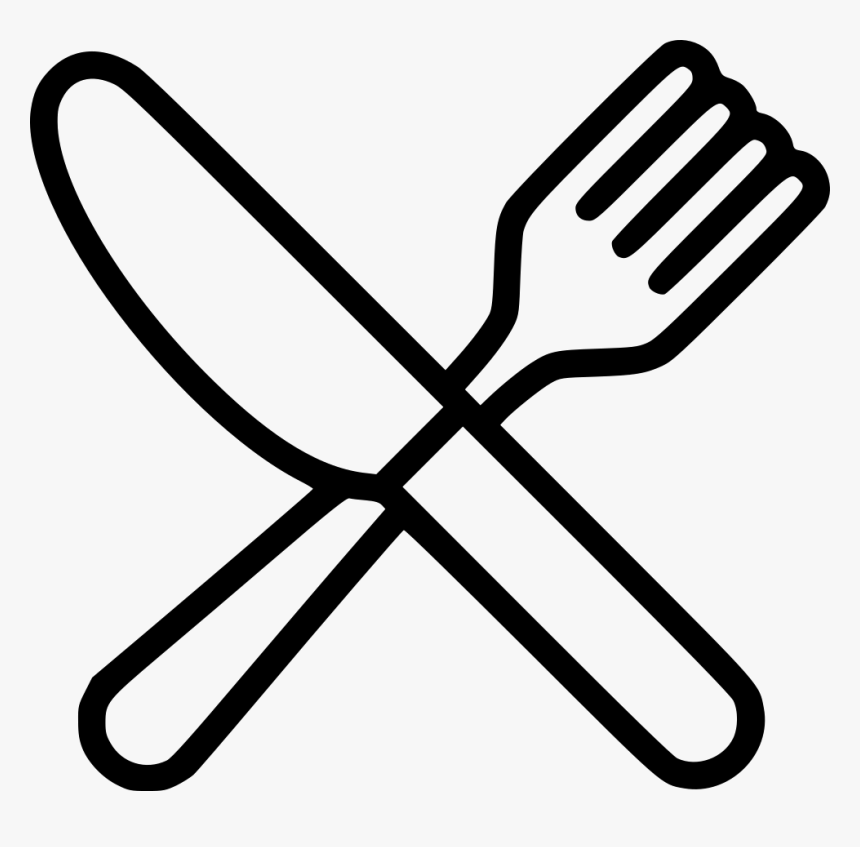 Fork Knife Food Restaurant Lunch Cutlery - Imagenes De Cubiertos Para Colorear, HD Png Download, Free Download