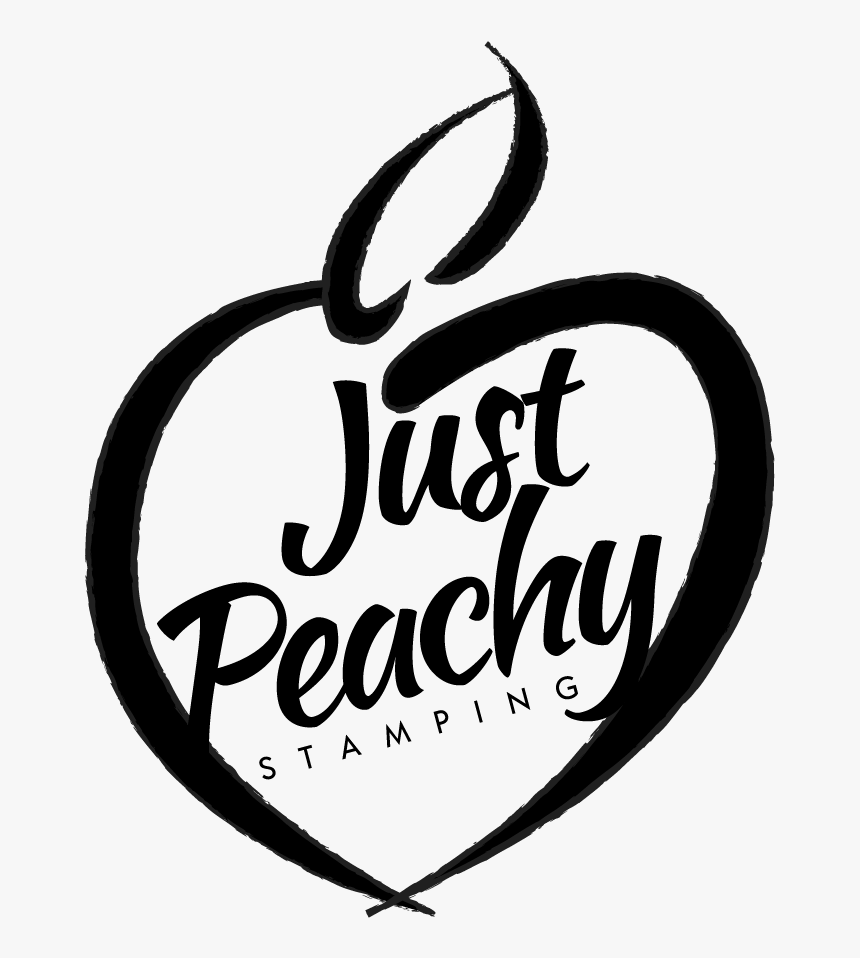 Just Peachy Stamping - Just Peachy Black And White, HD Png Download, Free Download