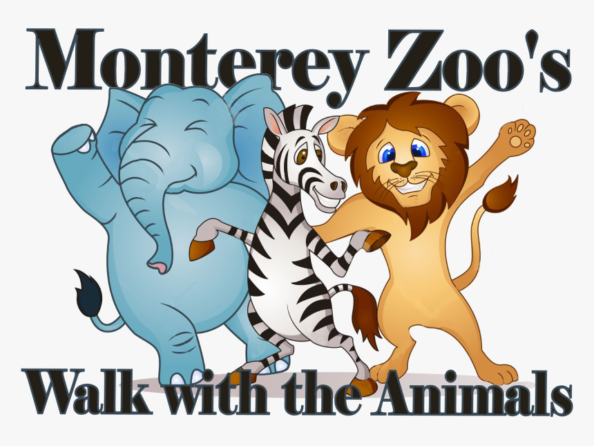 Walk With The Animals"
 Title="walk With The Animals - Lion Elephant Zebra Cartoon, HD Png Download, Free Download