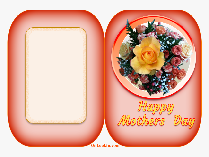 Happy Mothers Day Apricot Rose Flower A4 Card - Happy Mother's Day Full Hd Png Transparent Background, Png Download, Free Download