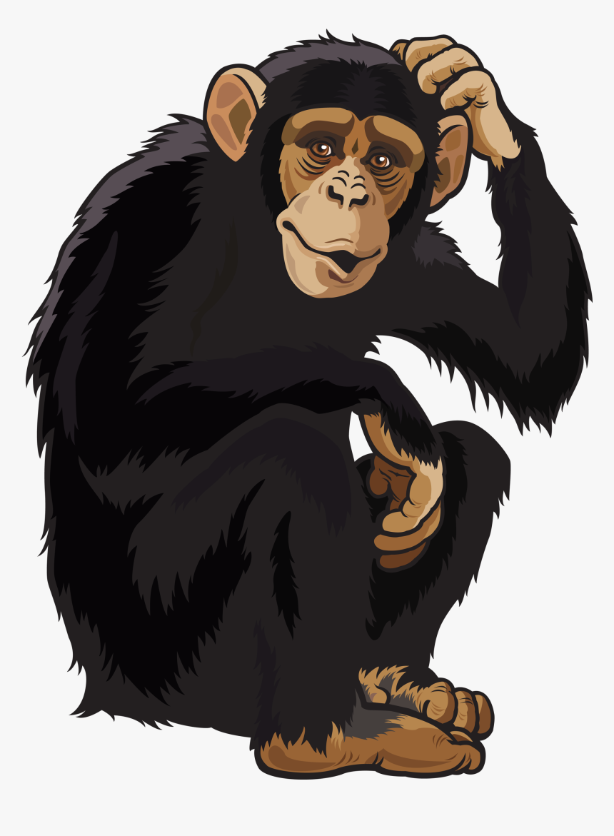 28 Collection Of Wild Animals Clipart Png - Chimp Clipart, Transparent Png, Free Download