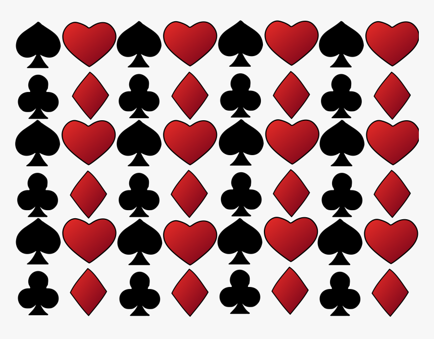 Suit Of Cards Clip Arts - Cards Suits Background Png, Transparent Png, Free Download