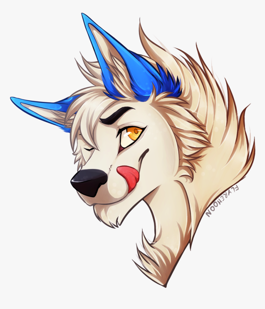 Furry Art Wolf Headshot, HD Png Download, Free Download