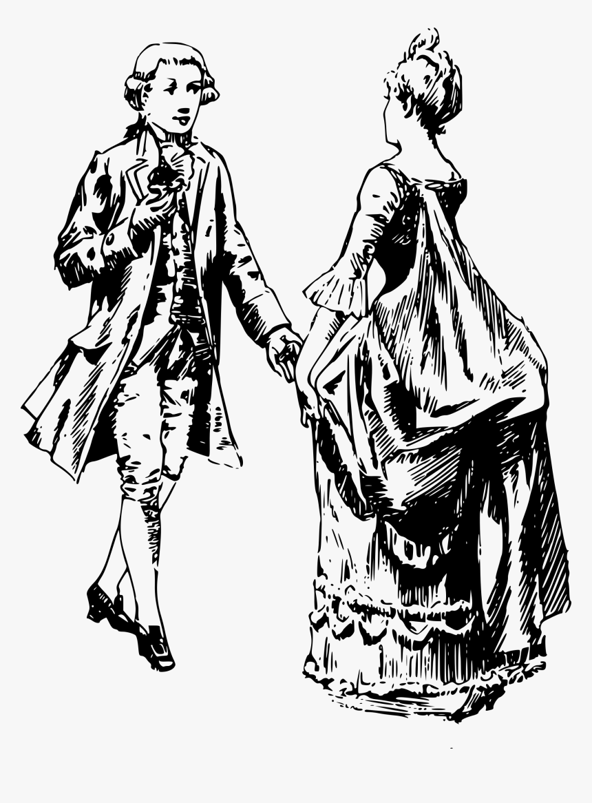 Man And Woman Dancing Clip Arts - Clipart Victorian Men, HD Png Download, Free Download
