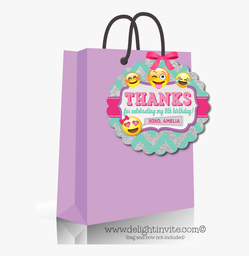 Emoji Omg Birthday Favor Tags - Birthday Giveaways Png, Transparent Png, Free Download