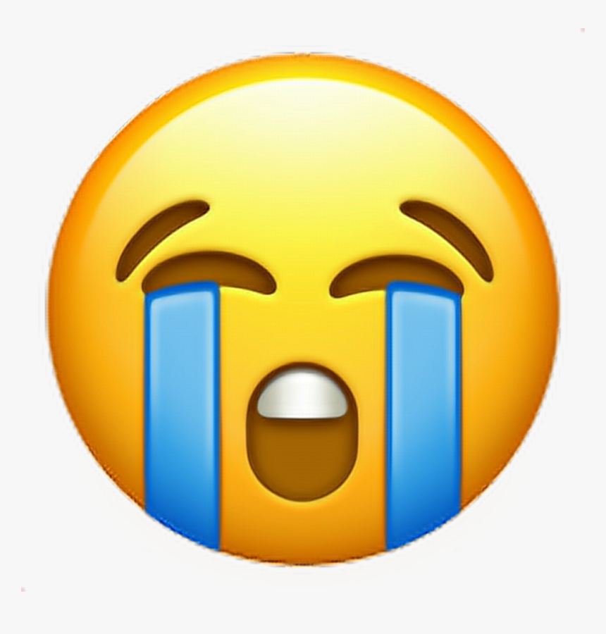 Transparent Cry Laugh Emoji Png - 😭 Emoji, Png Download, Free Download
