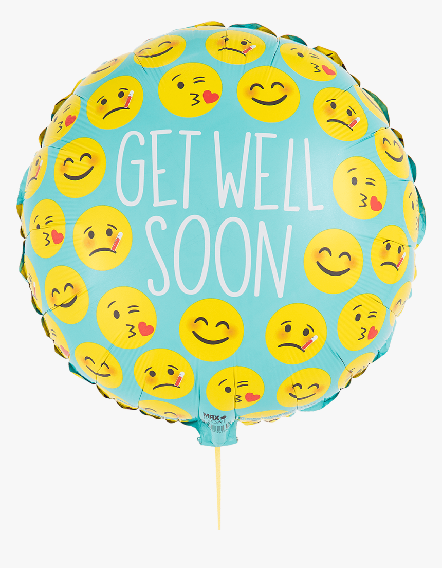 Transparent Balloon Emoji Png - Transparent Get Well Balloon Png, Png Download, Free Download