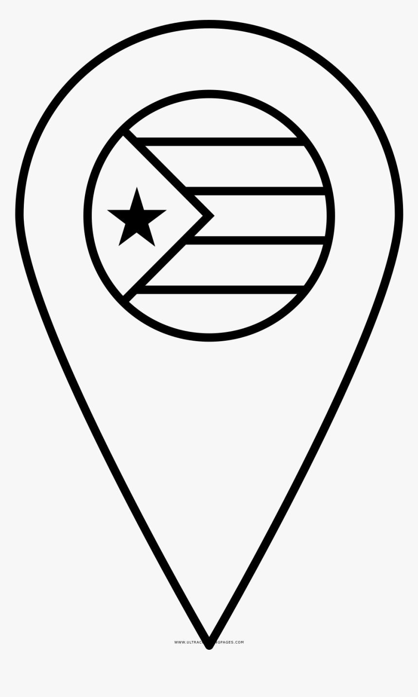 Puerto Rico Coloring Page - Puerto Rico Flag Icon, HD Png Download, Free Download