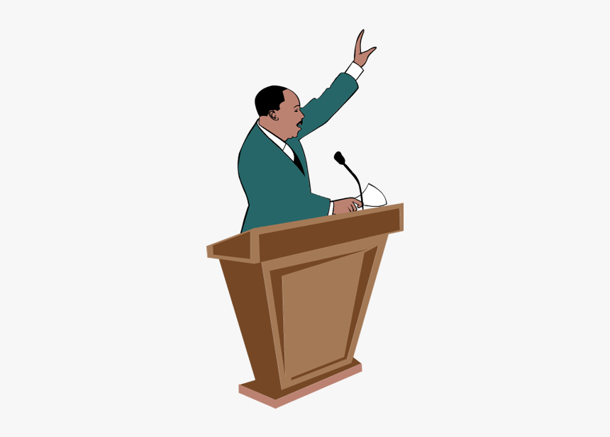 Podium Clipart - Mlk Speech Clipart, HD Png Download, Free Download