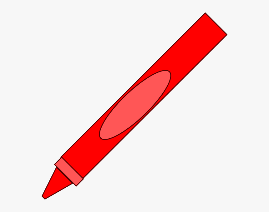 Crayon Clip Art At Clkercom Vector Online Royalty Free - Red Crayon Clip Art, HD Png Download, Free Download