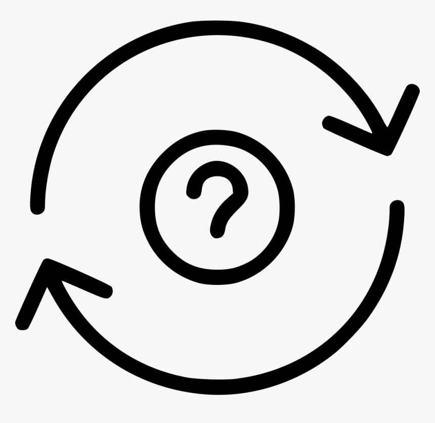 Circle Repeat Question Mark - Repeat Question Icon, HD Png Download, Free Download