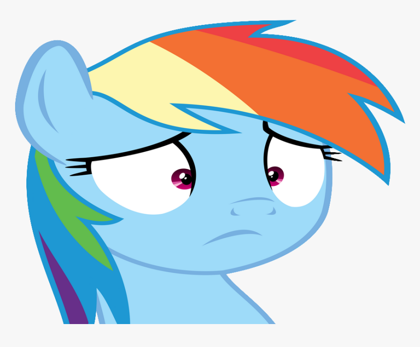 Sticker Other Rainbow Dash My Little Pony Mlp Bleu - Rainbow Dash Shocked, HD Png Download, Free Download