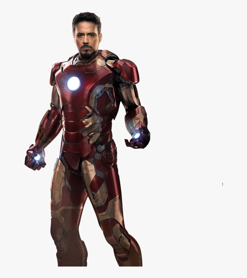 Captain America Iron Man Ultron Clip Art - Iron Man No Helmet, HD Png Download, Free Download