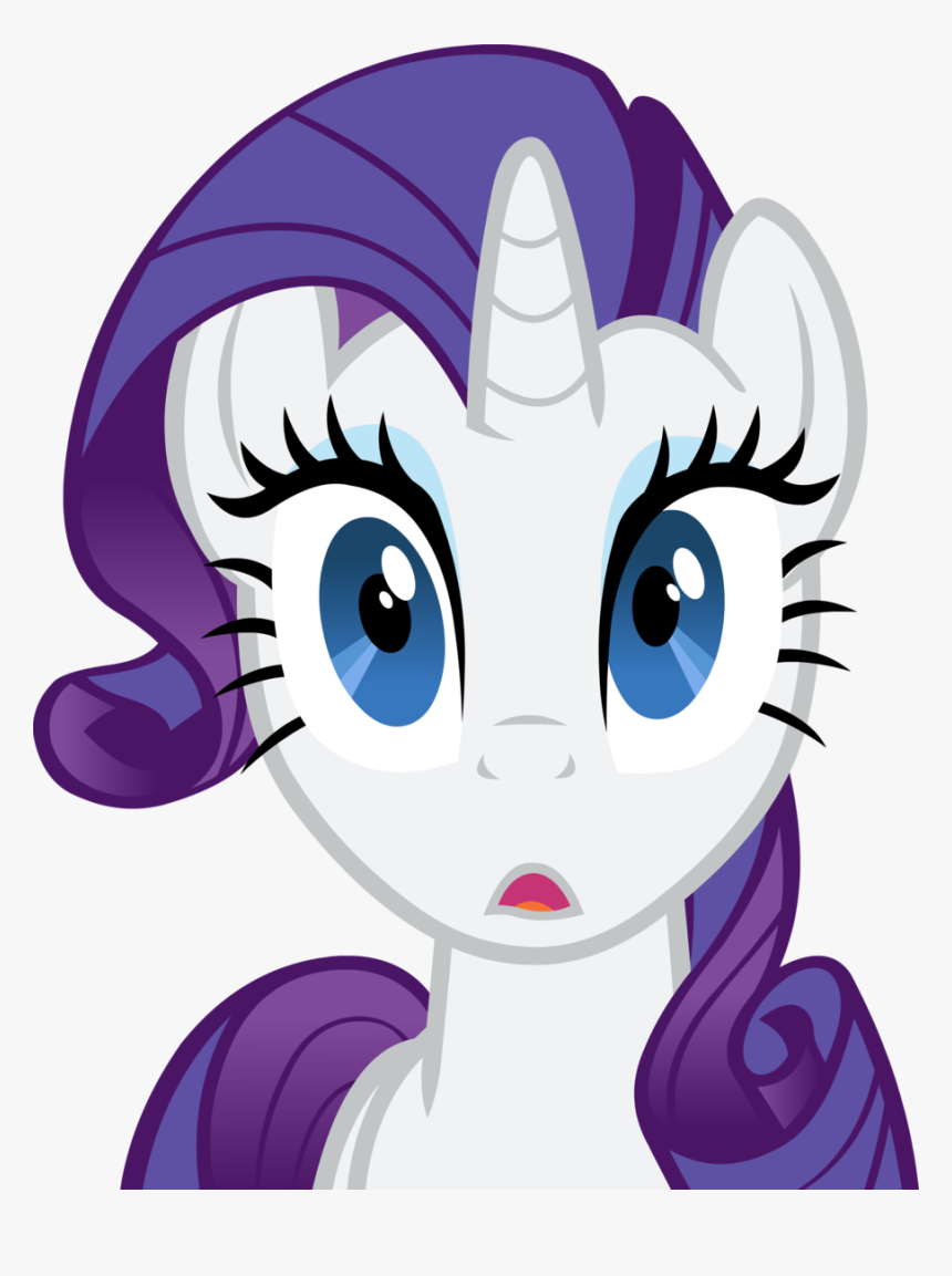Rarity Surprised Face - Cara My Little Pony, HD Png Download, Free Download