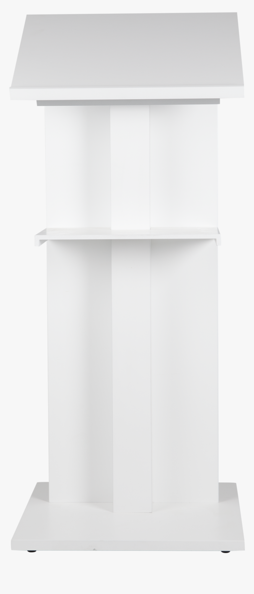 Full White Lectern - White Podium Png, Transparent Png, Free Download