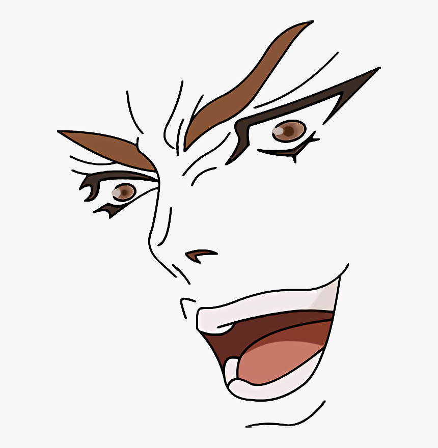 Anime Face Png - Kono Dio Da Png, Transparent Png, Free Download