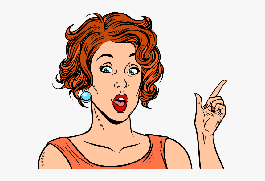 Pop Art Surprised Face , Png Download - Pop Art Woman Face, Transparent Png, Free Download