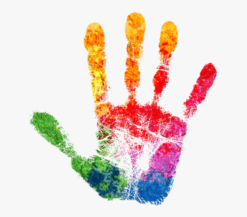 Transparent Handprint Png - Rainbow Handprint Png, Png Download, Free Download