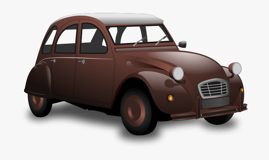 Classic Car Png Clipart - Brown Car Clipart, Transparent Png, Free Download