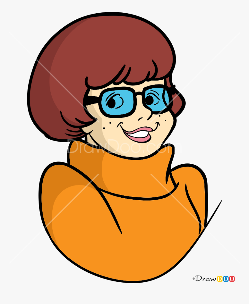 Velma Scooby Doo Drawing Clipart , Png Download - Scooby Doo Velma Face, Transparent Png, Free Download