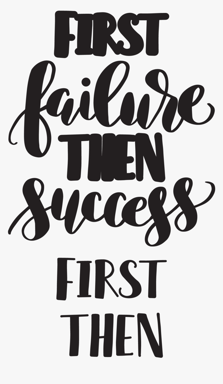 Hand Lettered Success Free Svg Cut File Print - Calligraphy, HD Png Download, Free Download