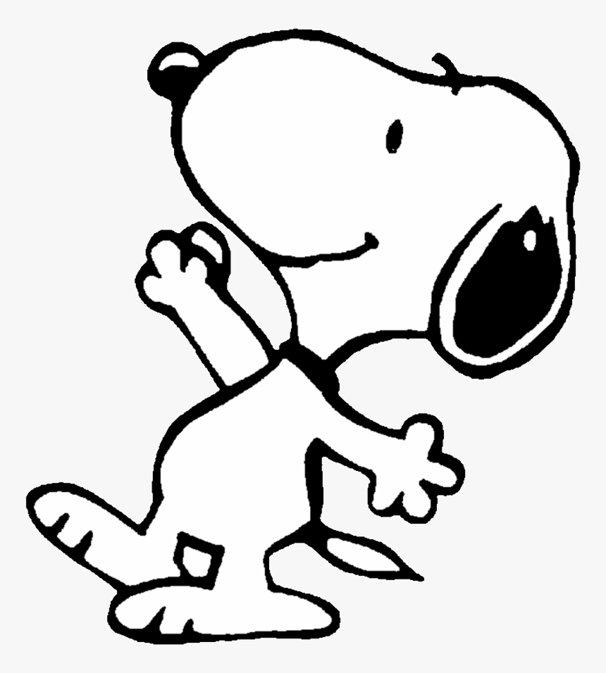 Snoopy Png Snoopy Dog Black And White Transparent Png Kindpng