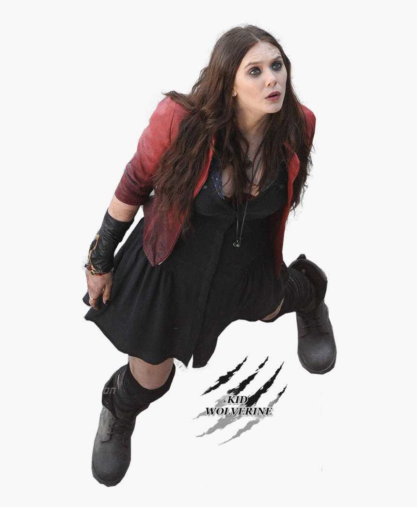 Age Of Ultron Cosplay Scarlet Witch Suit , Png Download - Elizabeth Olsen Avengers Cleavage, Transparent Png, Free Download