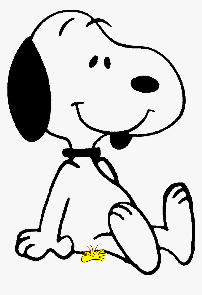 Snoopy Sentado Png, Transparent Png, Free Download