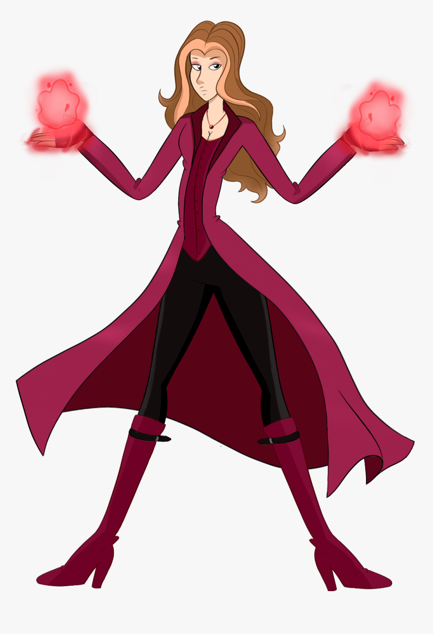 The Scarlet Witch
my Favorite Female Marvel Character - Marvel Scarlet Witch Cartoon, HD Png Download, Free Download