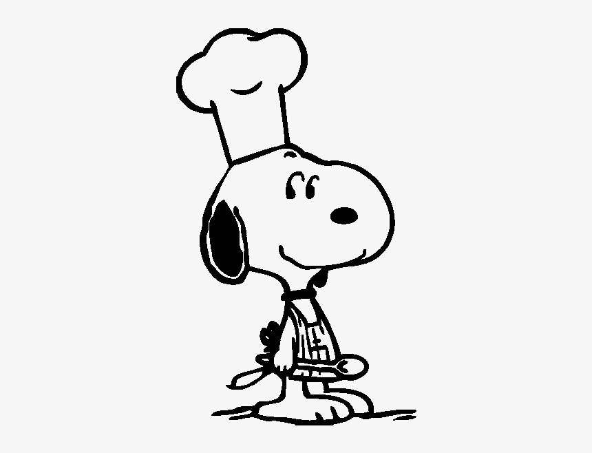 Plane Clipart Snoopy - Snoopy Chef Png, Transparent Png, Free Download