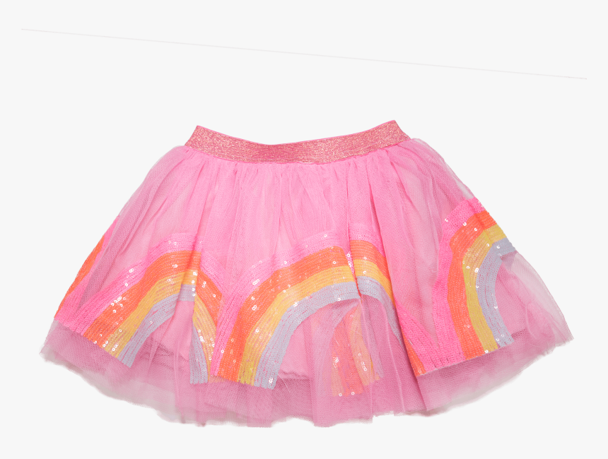 Rainbow Sequin Tutu Skirt"
 Class= - Miniskirt, HD Png Download, Free Download