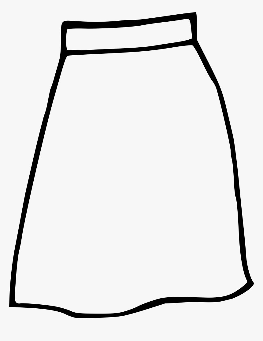 Skirt Clip Arts - Black And White Skirt Clipart, HD Png Download, Free Download