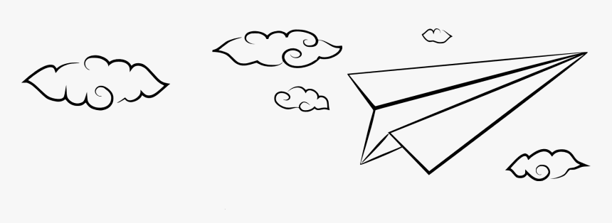 Transparent Nubes Png - Paper Plane Clip Art, Png Download, Free Download