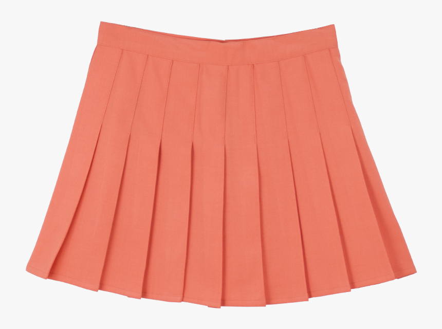 Orange Pleated Skirt, HD Png Download, Free Download