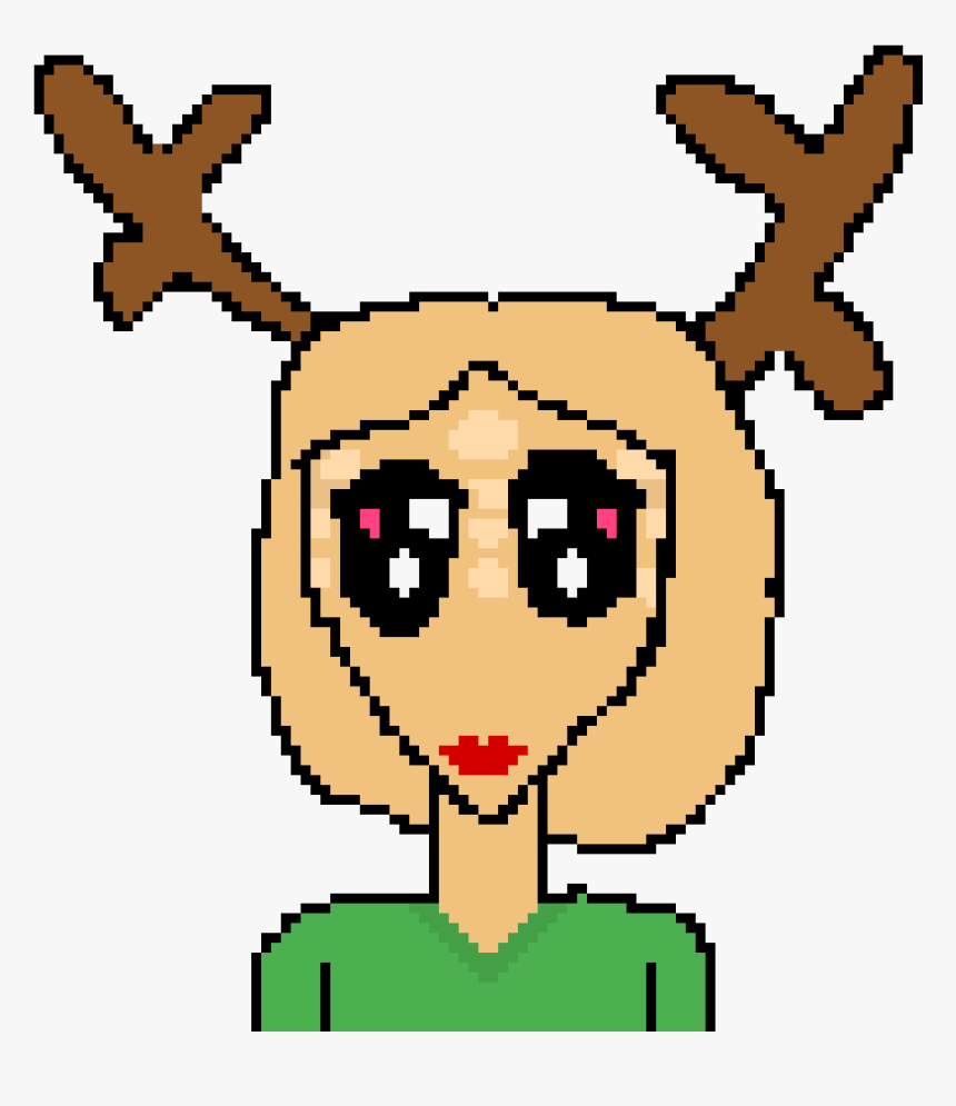 Girl With Deer Antlers - Cartoon, HD Png Download, Free Download