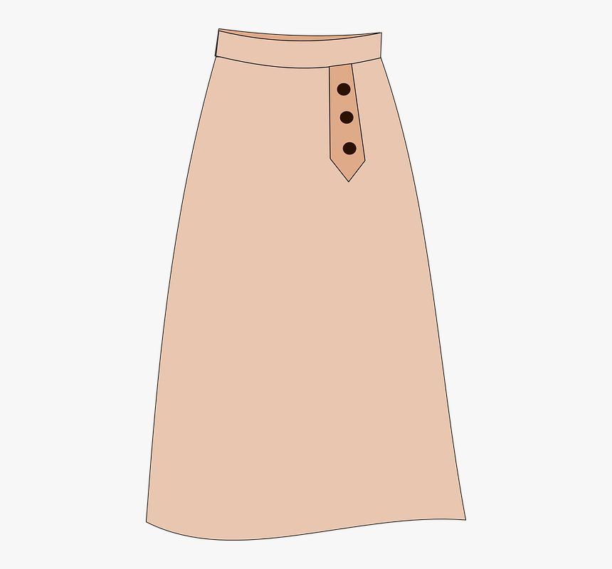 Skirt, Cloth, Fashion - Gambar Kartun Rok Panjang, HD Png Download, Free Download