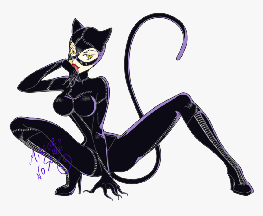 Catwoman - Catwoman Drawing, HD Png Download, Free Download