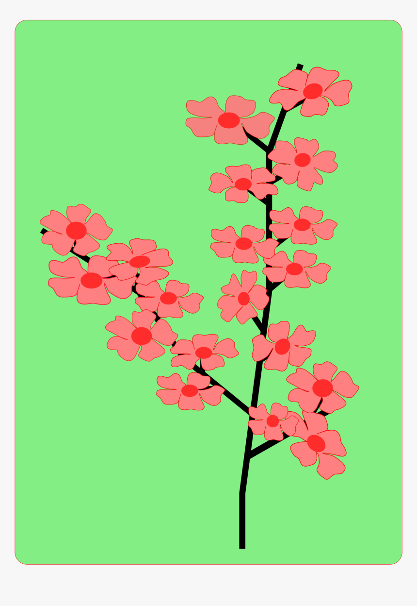 Flower, Flowers, Sakura Svg Clip Arts - Sakura Flower Vector, HD Png Download, Free Download