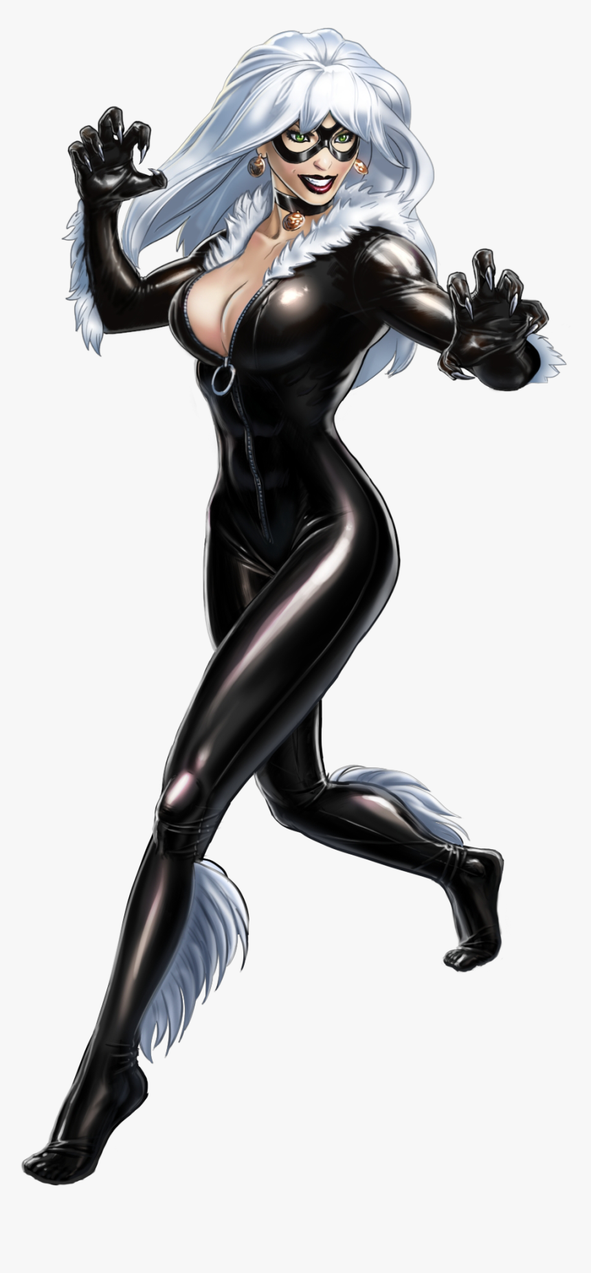 Catwoman Transparent Black Cat Marvel - Black Cat Marvel Alliance, HD Png Download, Free Download