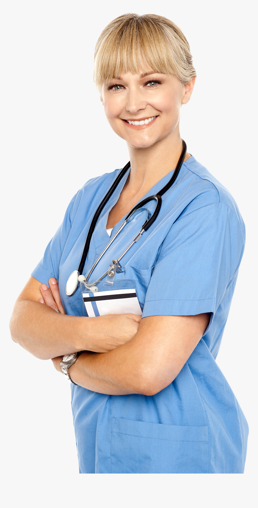 Female Or Doctor In Scrubs Clip Art, HD Png Download, Free Download