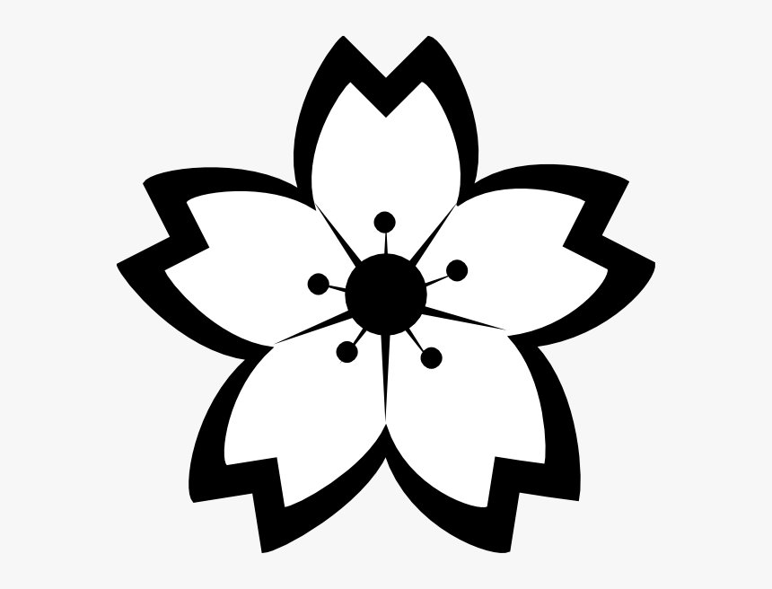 Sakura Black And White, HD Png Download, Free Download