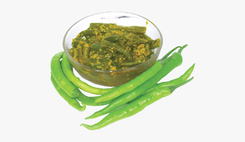 Green Chilli Pickle - Green Bean, HD Png Download, Free Download