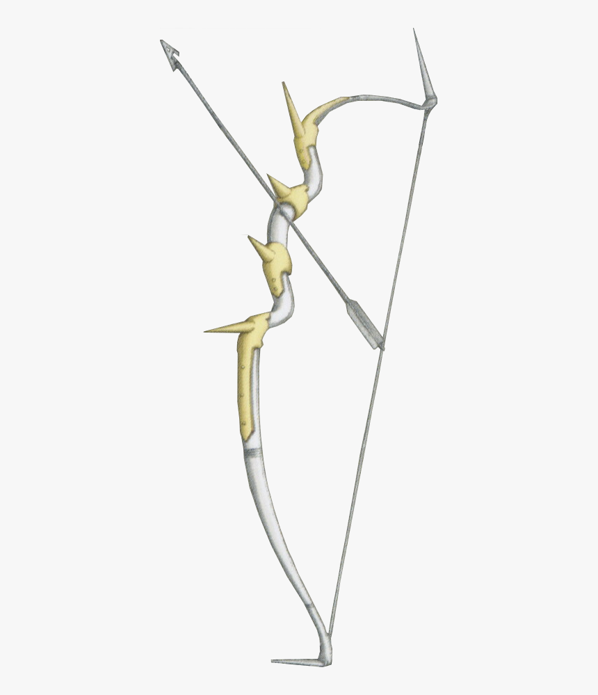 Fesk Silver Bow - Silver Longbow, HD Png Download, Free Download