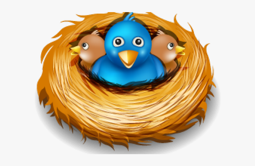 Birds Nest Clipart Owl Nest - Twitter Nest, HD Png Download, Free Download