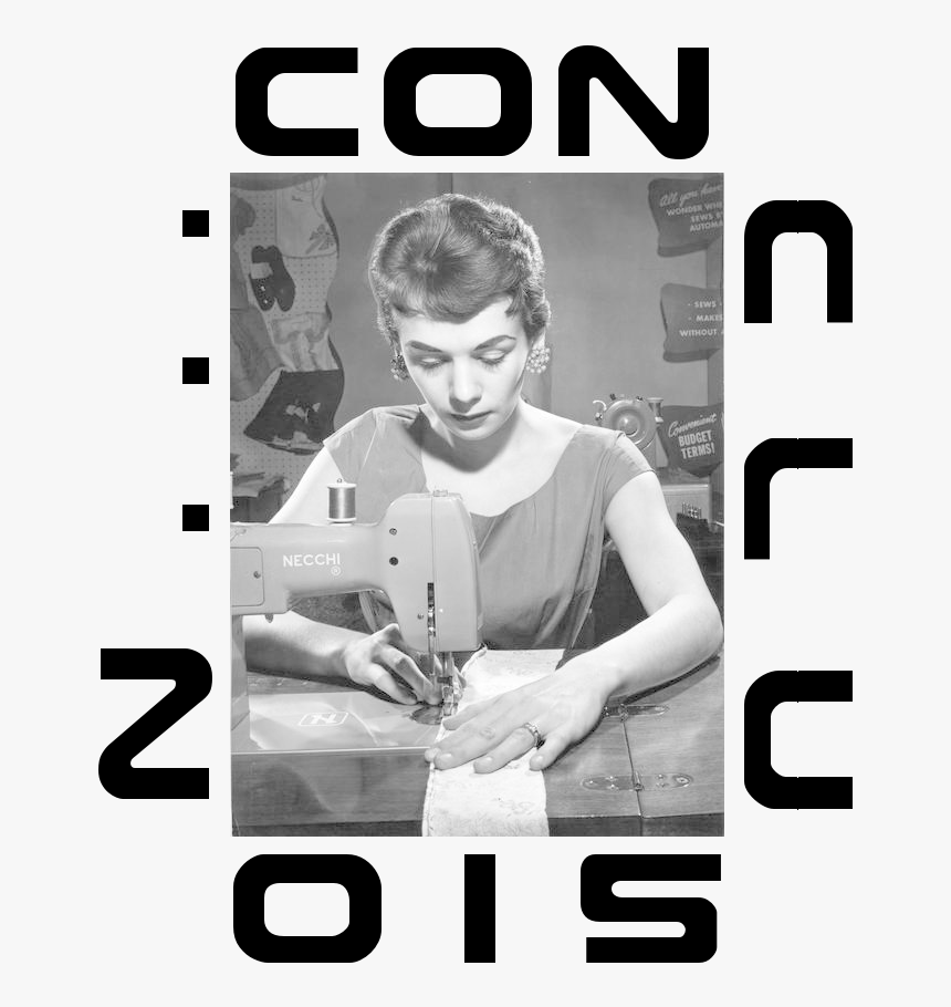 Sew In Conclusion - Lady On Sewing Machine, HD Png Download, Free Download